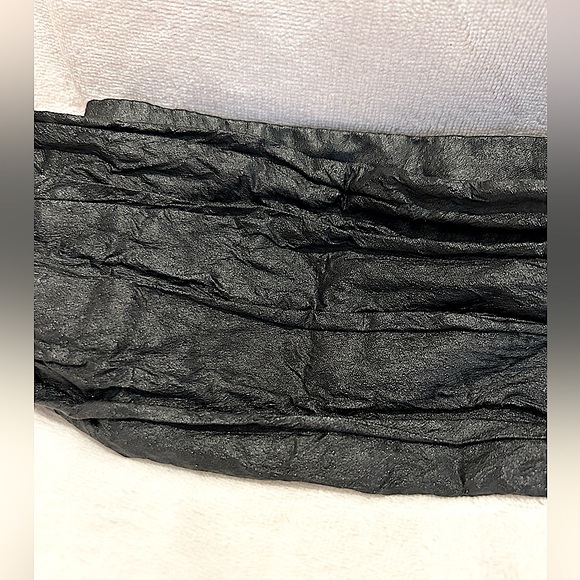 Philosophy di Lorenzo Serafini Laminated Satin Tie Belt in Black, Size S - Picture 5 of 10